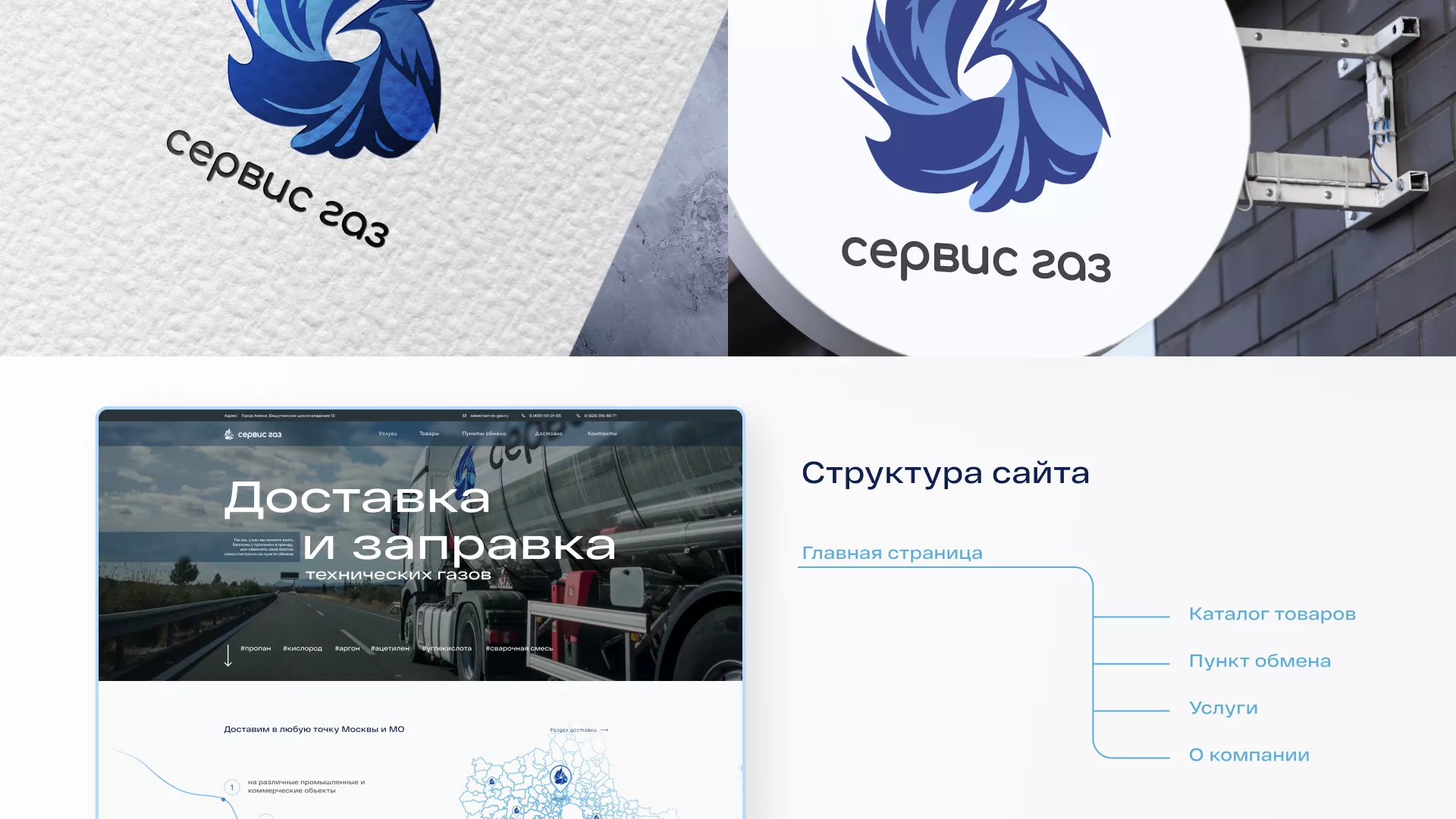 Создание сайта компании «Сервис газ» в Никольском