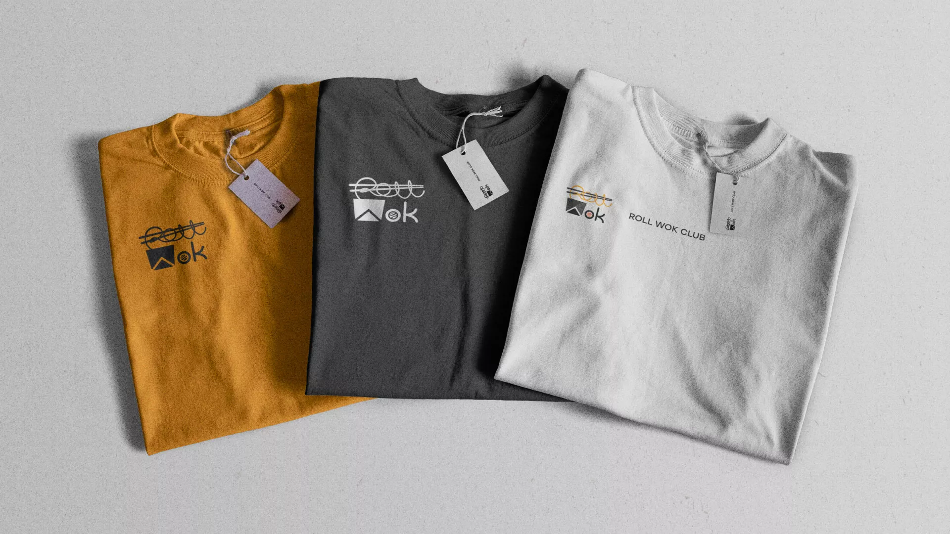 Разработка логотипа суши-бара «Roll Wok Club» в Никольском